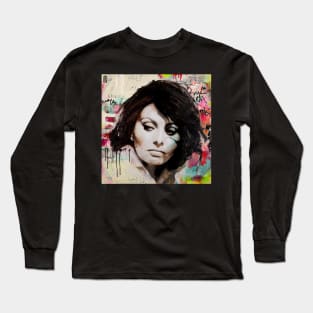 Sophia Loren pop art Long Sleeve T-Shirt